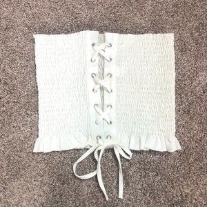 SHEIN white crop top